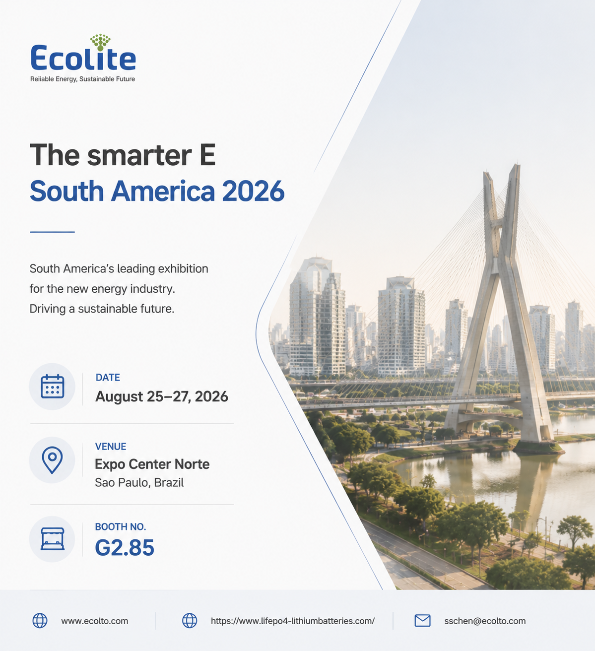 Ecolite Heads to São Paulo for The smarter E South America 2026 🌎⚡