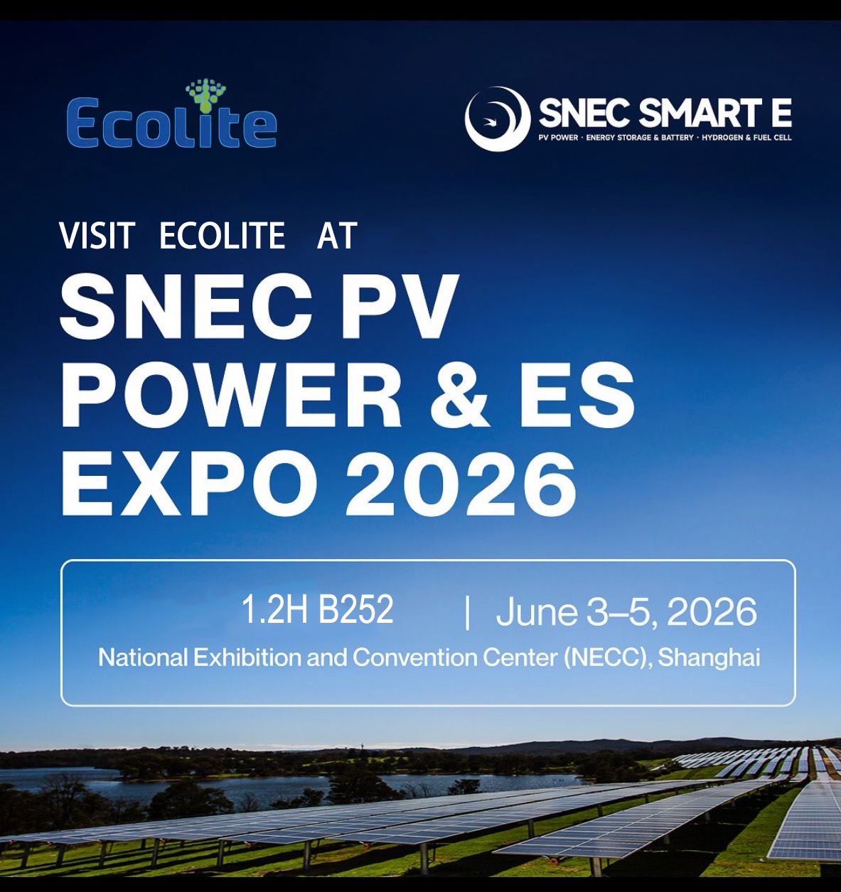 Meet Ecolite at SNEC Shanghai & The smarter E Europe 2026