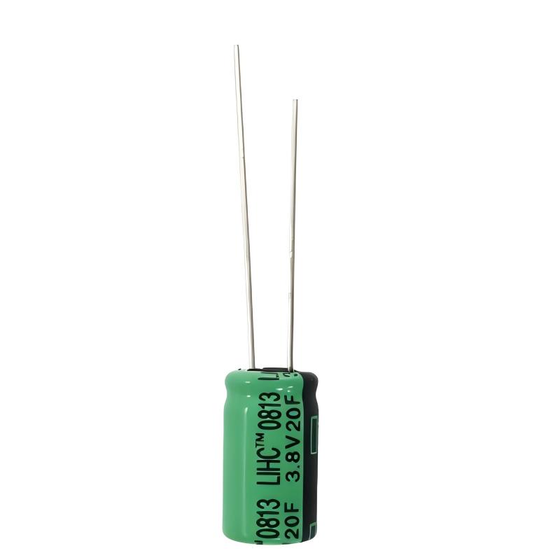 LIHC0813-3R8-20F 3.8V 20F Hybrid Supercapacitor with Low Self-Discharge
